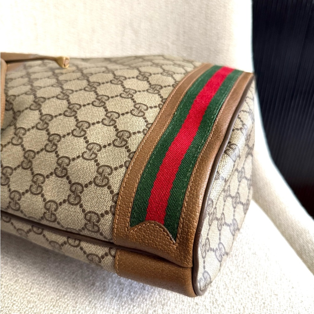 Authentic Gucci bucket shoulder bag brown monogram - Picture 8 of 16